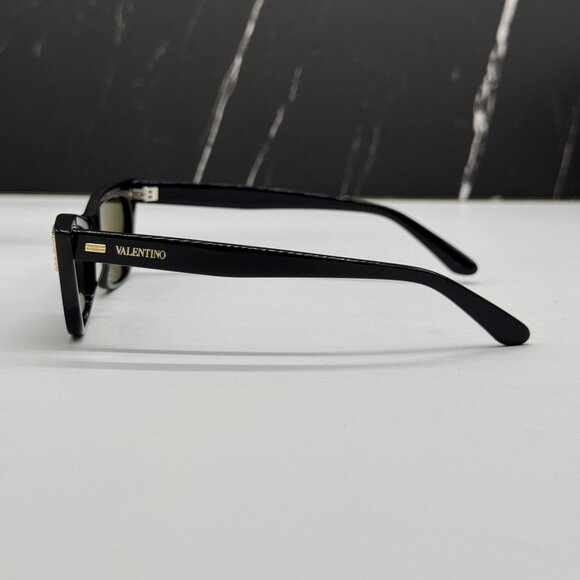 NEW VALENTINO VLS-175A BLACK GREEN CAT EYE SUNGLASSES VALENTINO main image 6